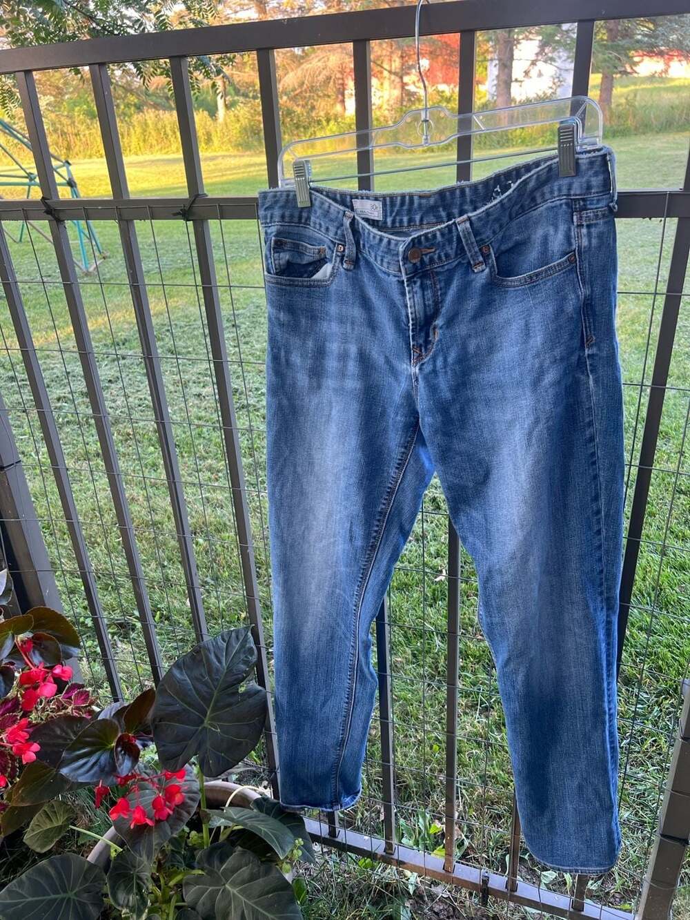 Gap 1969 Real Straight Leg Medium Wash Denim Jeans